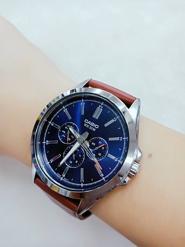 Casio MTP 45.7mm Nam MTP SW300L 2AVDF VNLUX ng h chinh hang