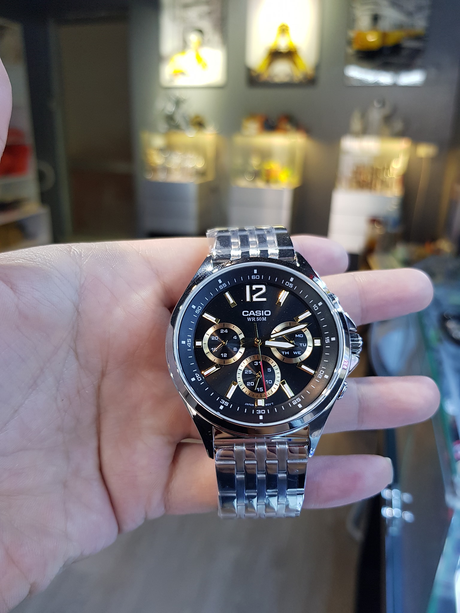 Casio MTP 47mm Nam MTP E303D 1AVDF VNLUX ng h chinh hang