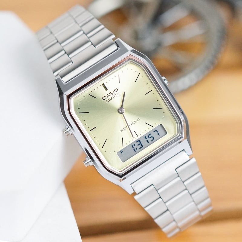 Casio 30mm Unisex AQ-230A-9AMQYDF-VNLUX - Đồng hồ chính hãng