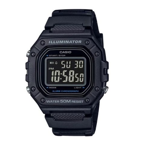 Casio Vintage 43.2mm Unisex W-218H-1BVDF