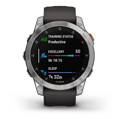 Garmin Epix Gen 2, Slate Steel, Silicone Band