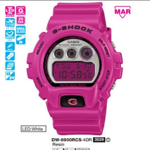 Casio G-shock 50mm Nam DW-6900RCS-4DR