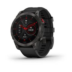 Garmin Epix Gen 2, Sapphire - Carbon Gray DLC Titanium, Silicone Band