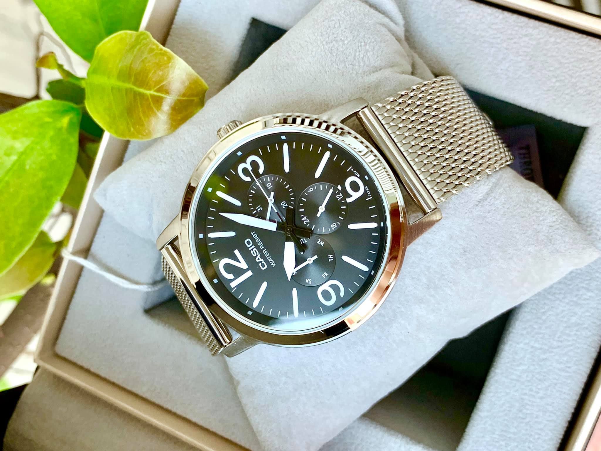 Casio MTP 40mm Nam MTP 1338D 1B1DF VNLUX ng h chinh hang