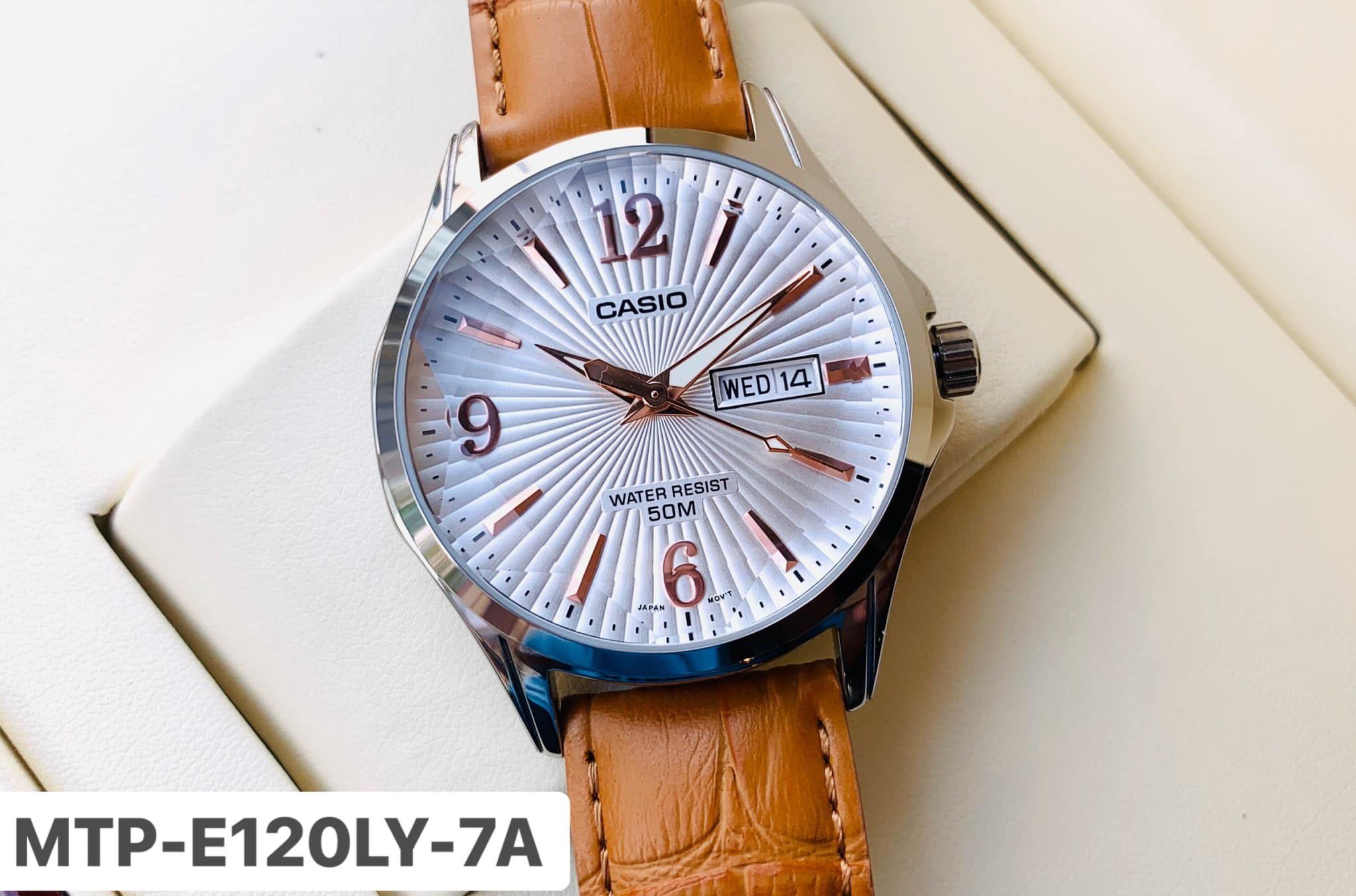 Casio MTP 47mm Nam MTP E120LY 7AVDF VNLUX ng h chinh hang
