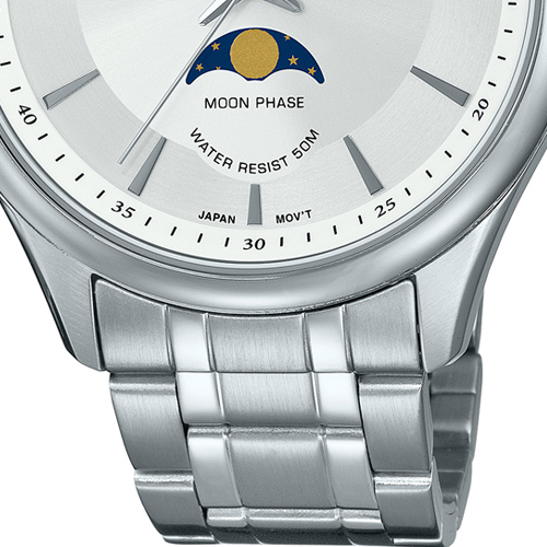 【CASIO】MTP-M100D-7AV【ムーンフェイズ】 Casio MTP-M100D-7A Moon Phase Silver Stainless Steel Classic