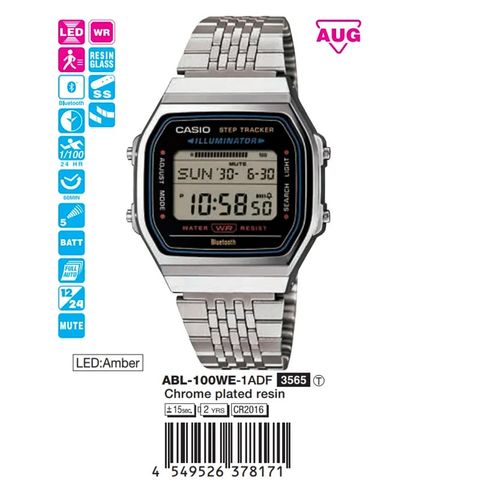 Casio 41.6mmx37.9mm Unisex ABL-100WE-1ADF
