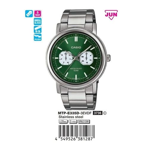 Casio 41.5mm Nam MTP-E335D-3EVDF