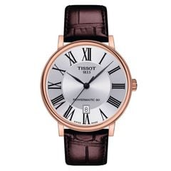 Tissot Carson Premium Powermatic 80 T122.407.36.033.00 (40mm) – Đồng hồ nam cơ Thụy Sỹ mạ vàng hồng sang trọng