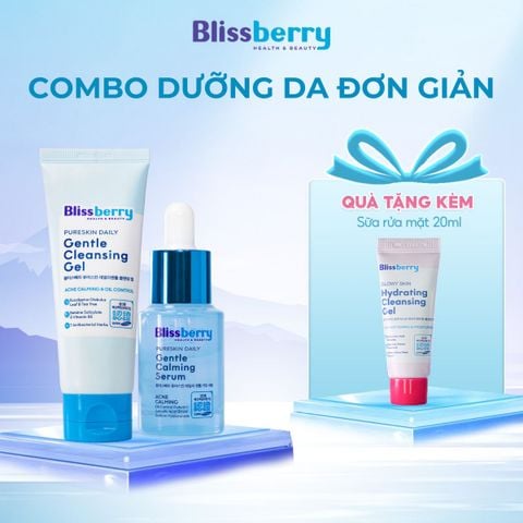 Combo dịu nhẹ sạch sâu, cấp ẩm kiềm dầu Blissberry