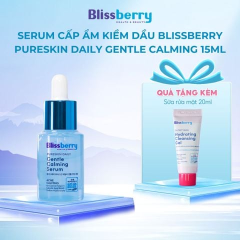 Serum cấp ẩm dịu da và kiểm soát bã nhờn Blissberry Daily Gentle Calming 15ml