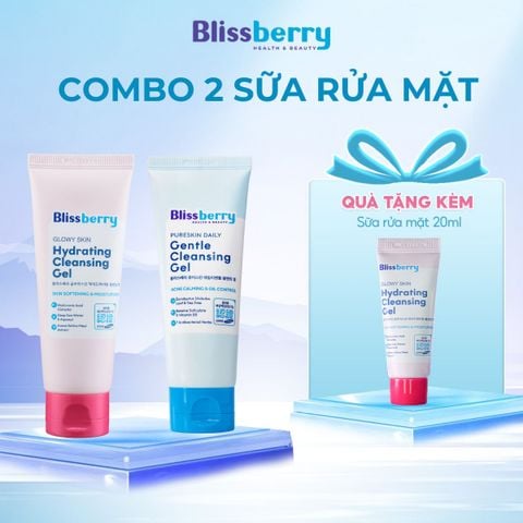 Combo dịu nhẹ cấp ẩm, sạch sâu Blissberry 100ml