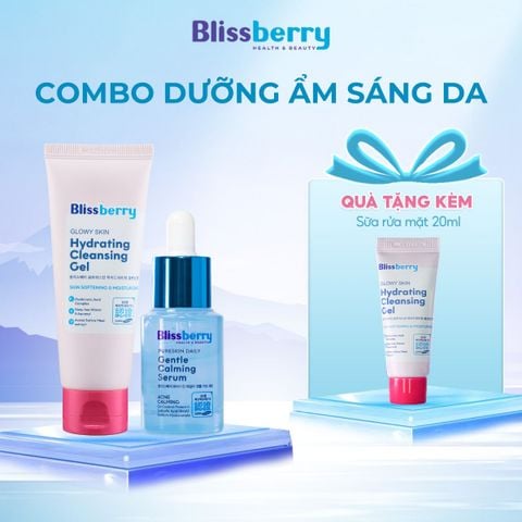Combo dưỡng ẩm dịu da kiềm dầu Blissberry