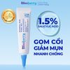 Combo sạch sâu giảm mụn chống nắng Blissberry Gel giảm mụn 15ml, Sữa rửa mặt 100ml,  Kem chống nắng 60ml