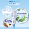 Combo sạch sâu giảm mụn chống nắng Blissberry Gel giảm mụn 15ml, Sữa rửa mặt 100ml,  Kem chống nắng 60ml