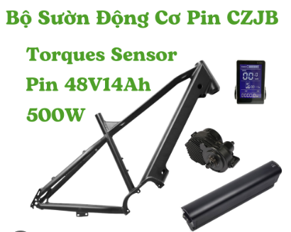  combo động cơ czjb 750w và khung 27.5 size 17 