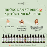  [MTN100] Toner Xịt Tóc Tinh Dầu Vỏ Bưởi Da Xanh 100ml Mộc Ân Haircare dành cho tóc gãy rụng/tóc hư tổn, dưỡng ẩm bóng mượt 