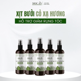  X5BTH120 - Combo 5 Chai Xịt Tinh Dầu Vỏ Bưởi Da Xanh & Tinh Dầu Cỏ Xạ Hương Mộc Ân Haircare 120ml Hỗ Trợ Giảm Rụng, Mọc Tóc Chăm Sóc Tóc 