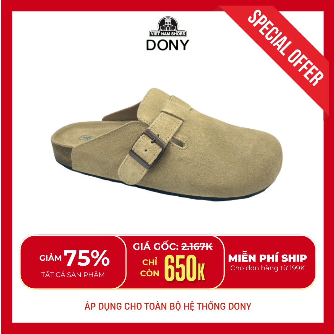  Dép Nam Nữ bít mũi Birken Boston 