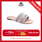  Dép Nữ Cao Cấp Thêu Chữ Dway Slide 