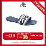  Dép Nữ Cao Cấp Thêu Chữ Dway Slide 