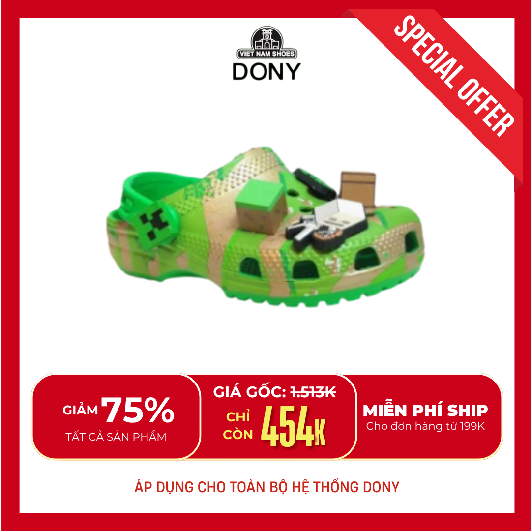  Dép sục trẻ em Minecarft 