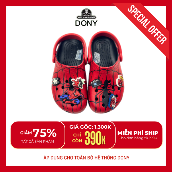  Dép sục Spider man MARVEL cho bé 