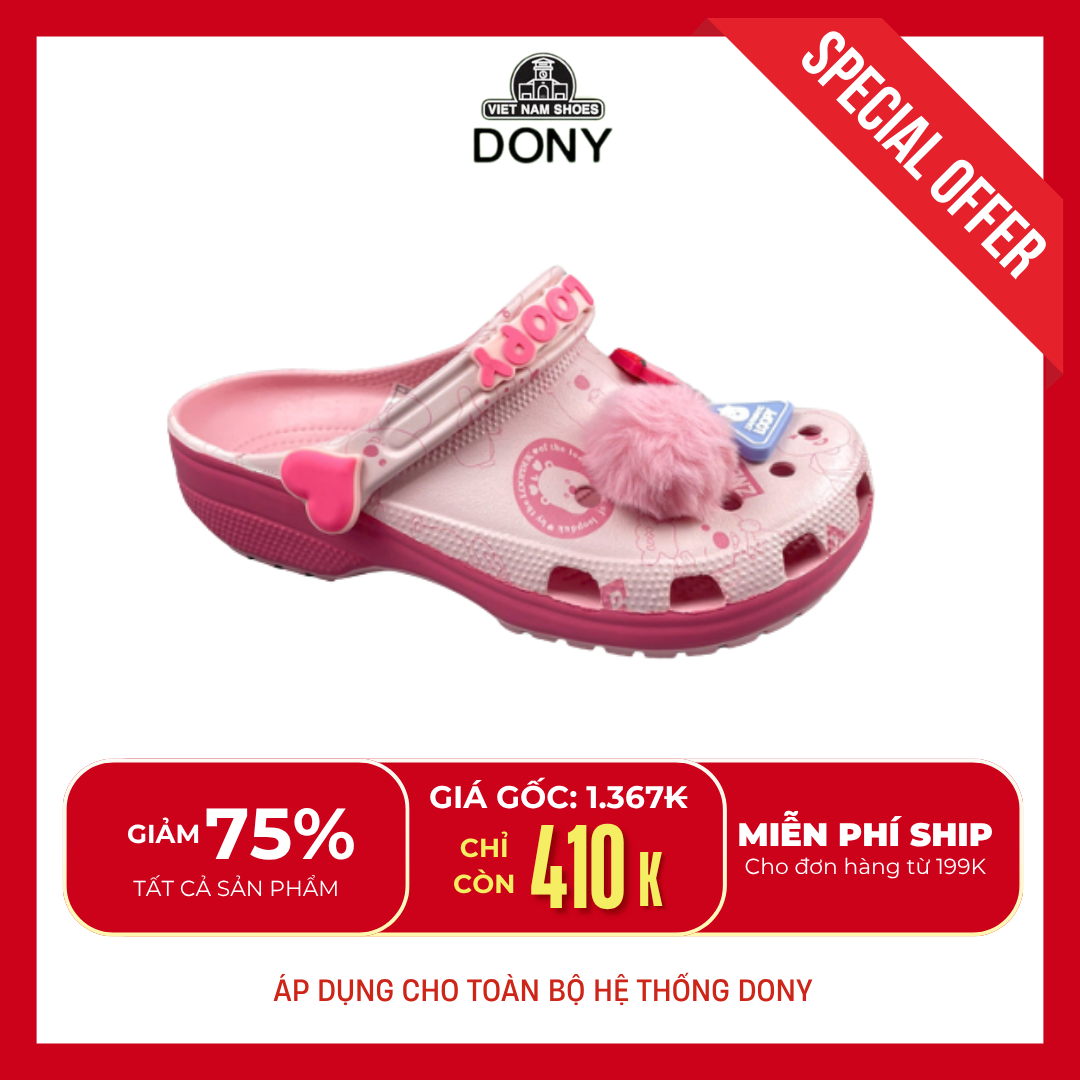  Dép Sục Trẻ Em và Người Lớn Loopy 