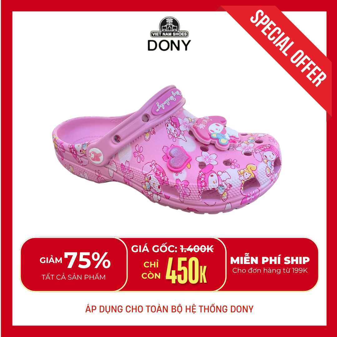  Giày Sục trẻ em và người lớn Hình My Melody 