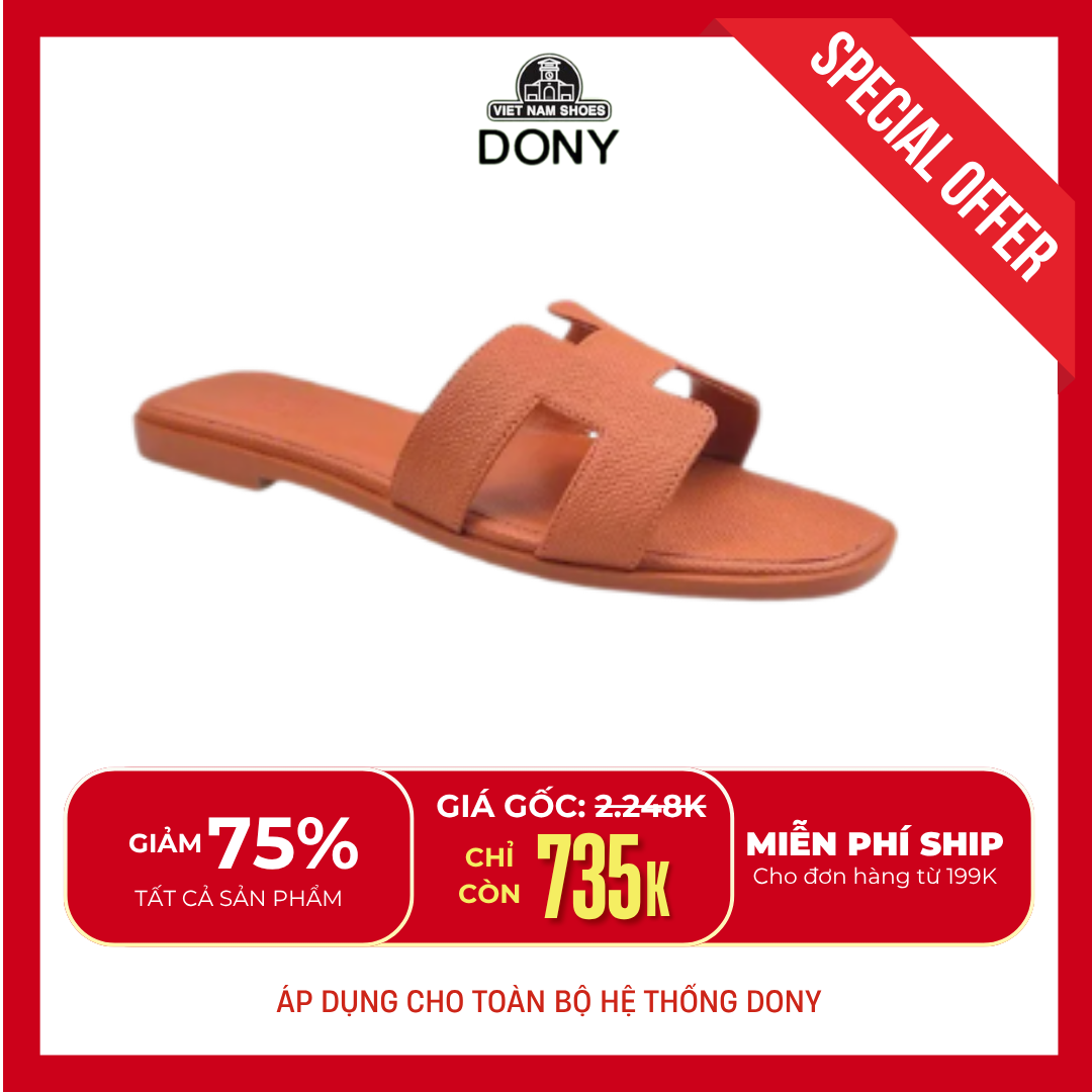  Dép Nữ Oran Quai Da Cao Cấp, Sang Trọng 