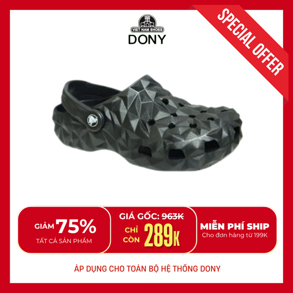  Dép Sục Unisex Họa Tiết Kim Cương - Người lớn 