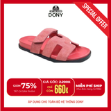  Dép Da Nam Nữ Cao Cấp Quai H – Mẫu Chypre 