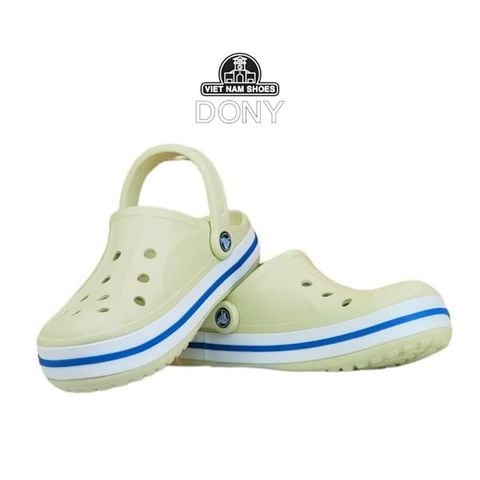  Giày sục Crocs Band cho bé màu Kem - Thoải mái, thời trang và năng động cho mọi phong cách 