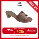  Guốc Quai Da Cao Cấp Sang Trọng – Dáng Oasis 