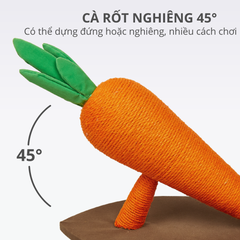 Bàn cào móng sisal hình củ cà rốt FOFOS