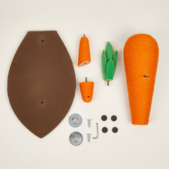 Bàn cào móng sisal hình củ cà rốt FOFOS