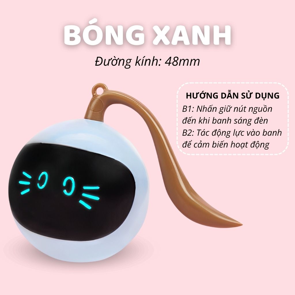 Đồ chơi banh tròn cảm biến cho mèo FOFOS