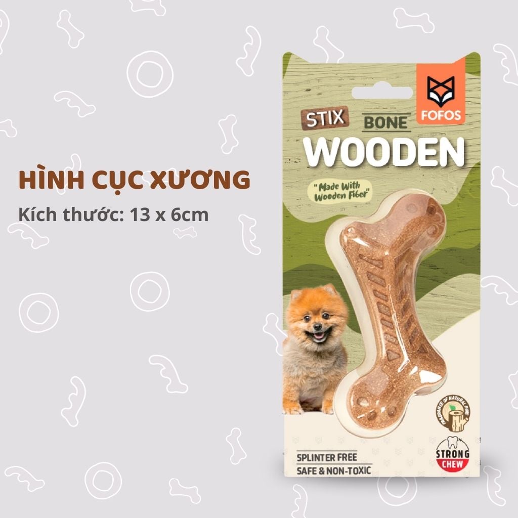 Đồ chơi xương gặm hình sừng hươu FOFOS