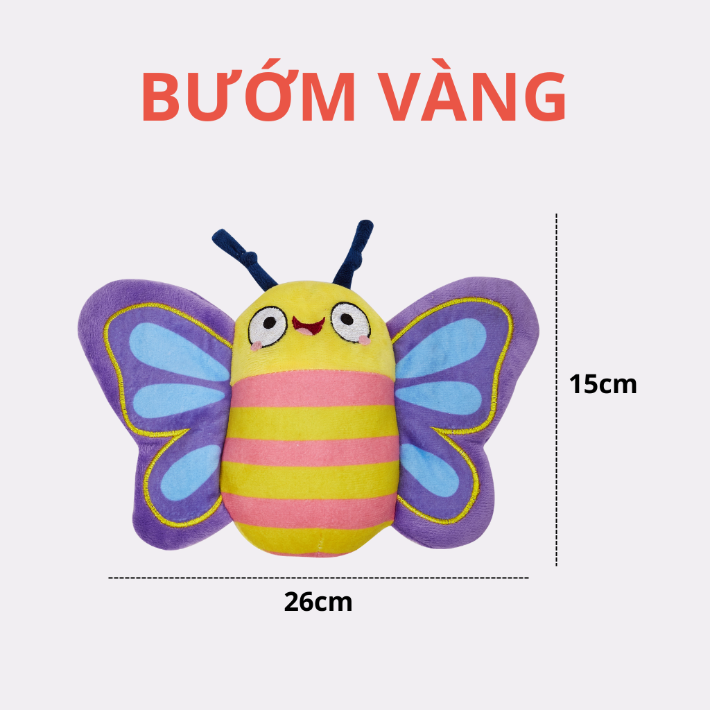 Đồ chơi thú bông hình bướm & bọ rùa FOFOS