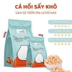 Thức ăn đông khô cho thú cưng PetQ - 5 vị