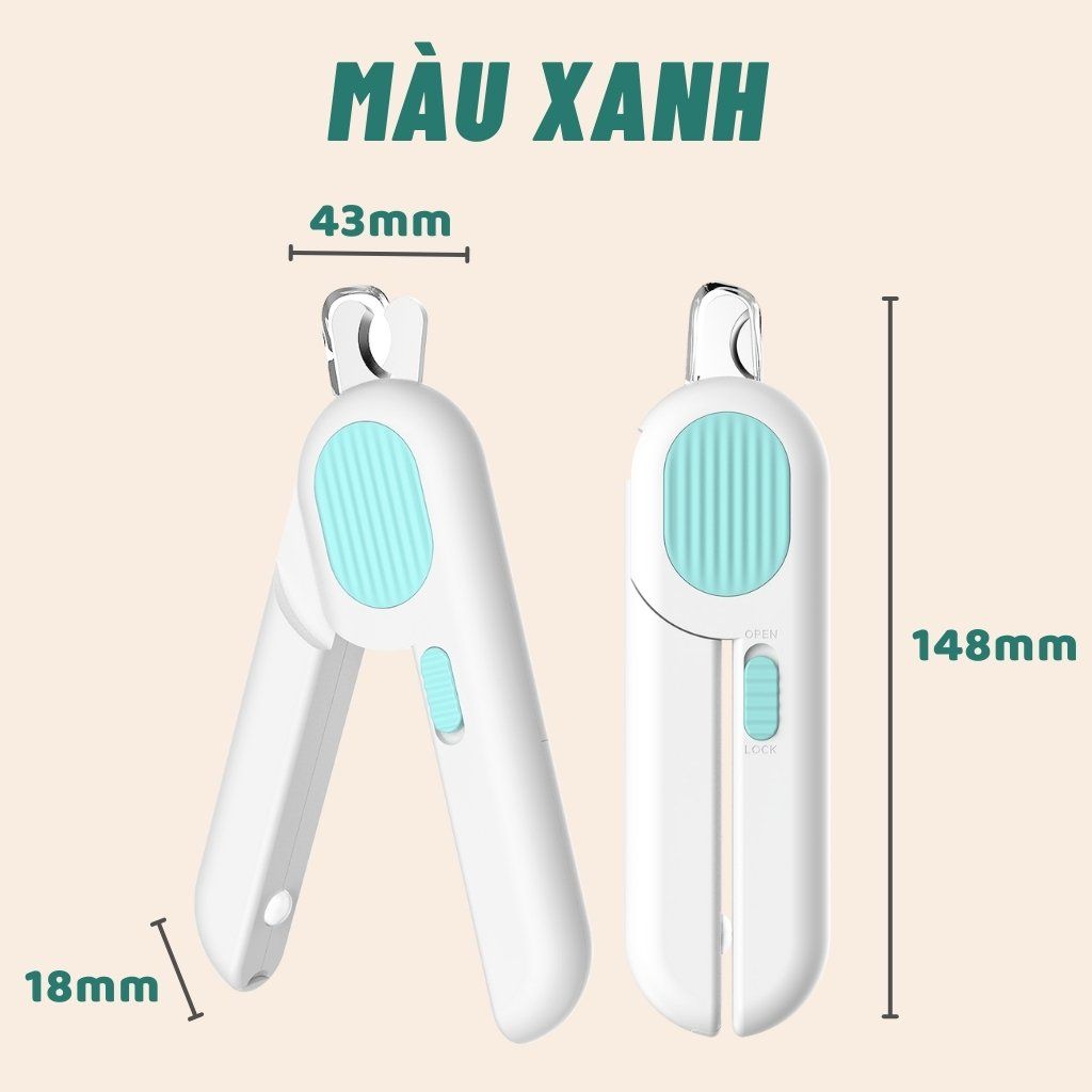 Kìm cắt móng chó mèo đèn LED Petgravity