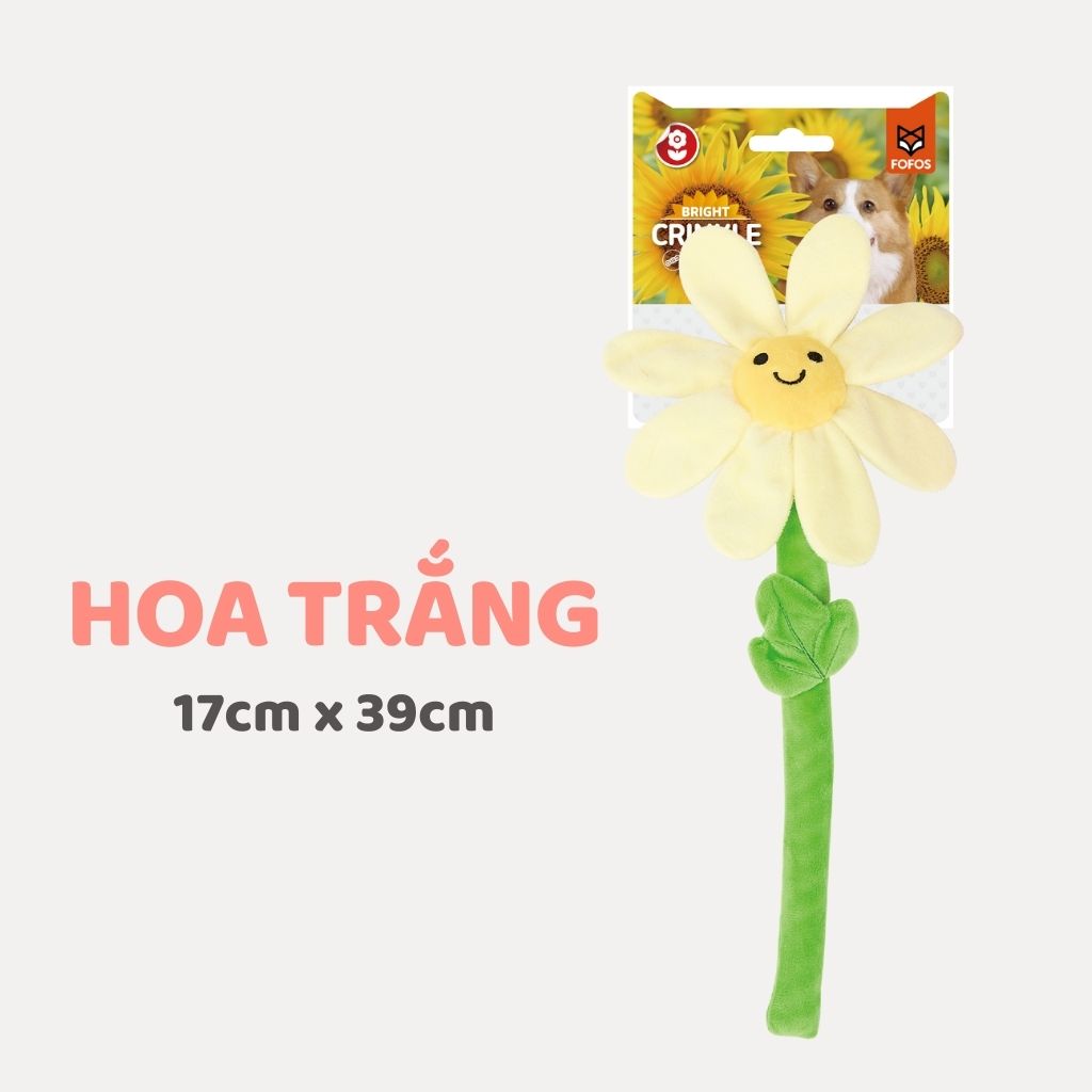 Đồ chơi cho chó hình bông hoa mặt cười