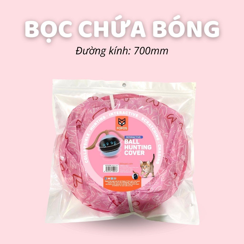 Đồ chơi banh tròn cảm biến cho mèo FOFOS