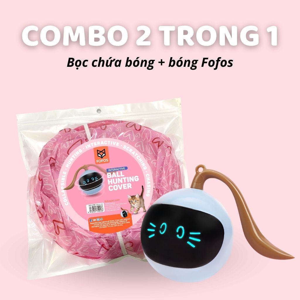 Đồ chơi banh tròn cảm biến cho mèo FOFOS