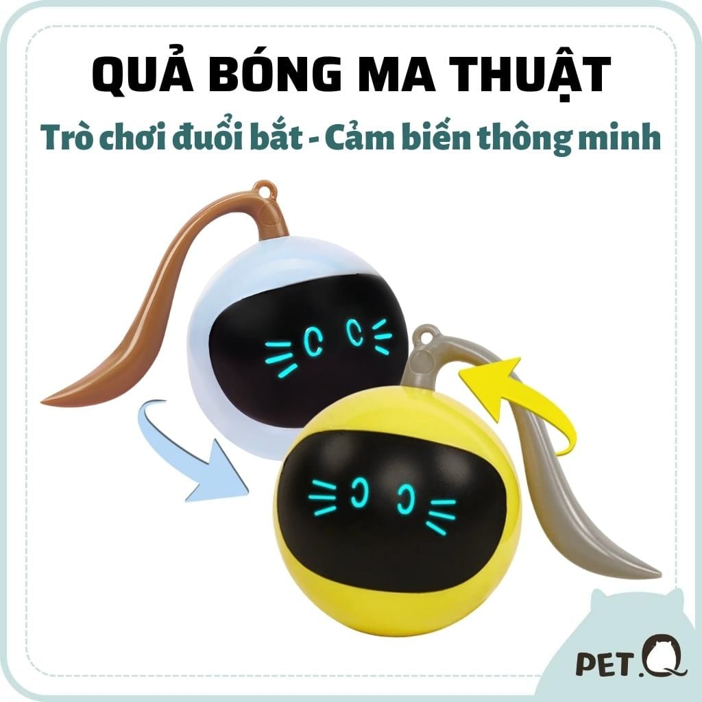 Đồ chơi banh tròn cảm biến cho mèo FOFOS