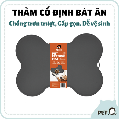 Thảm cố định bát ăn hình xương FOFOS