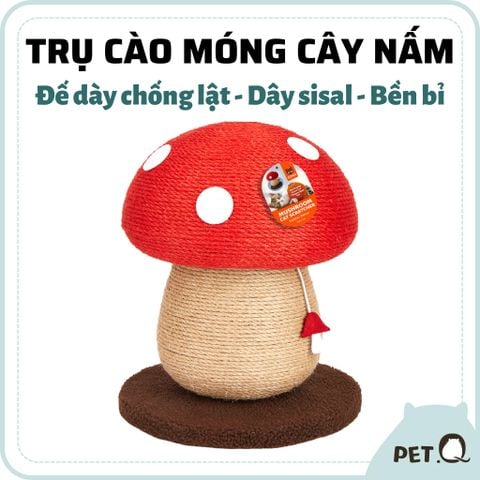 Trụ cào móng cho mèo hình cây nấm