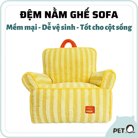 Đệm nằm hình ghế Sofa vàng ZEZE
