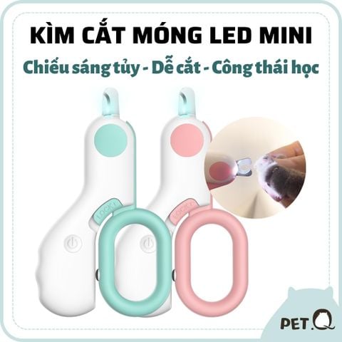 Kìm cắt móng thú cưng có đèn LED MINI