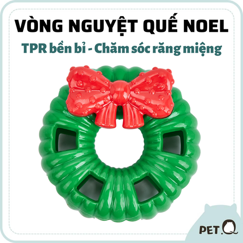 Đồ chơi cho chó FOFOS vòng nguyệt quế Noel